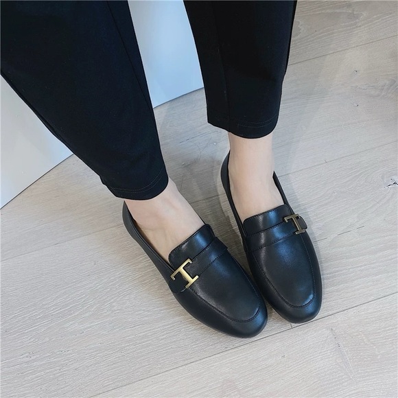 Gray Taupe Cowhide Leather Loafers - Picture 11 of 13